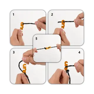 VidaXL Zeltleinen Mit Seilspannern 8 Stk. Reflektierend 4 M 4 Mm