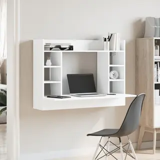Wand-schreibtisch Weiß 105x48x75 Cm Holzwerkstoff - Vidaxl