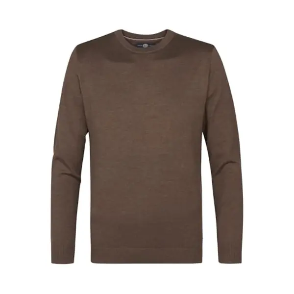 Petrol Industries M-Ros-KWR201 Herren Knitwear Rundhals Basic Mud thumbnail
