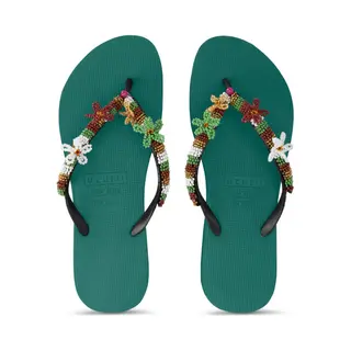 Uzurii | Teenslippers | Dames | Bosgroen | Maat 41/42
