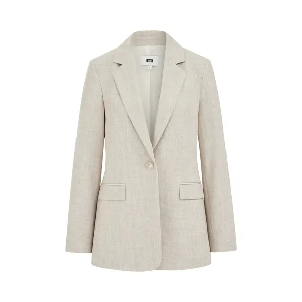 We Fashion Dames Slim Fit Blazer Met Structuur thumbnail
