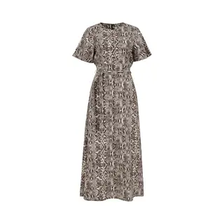 We Fashion Jurk Donkerbruin