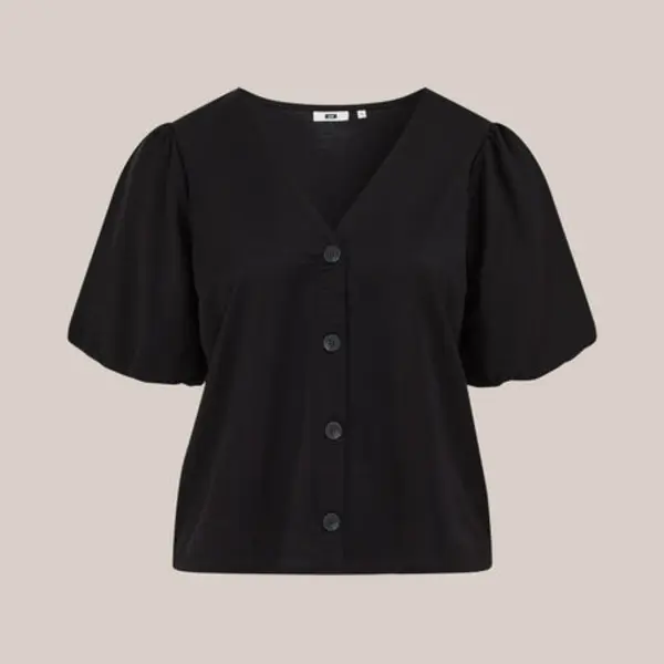 We Fashion Dames Jersey Top Met Ballonmouwen - Curve thumbnail
