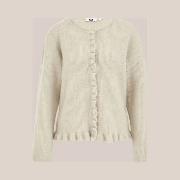 We Fashion Dames Gebreid Vest Van Wolmix thumbnail