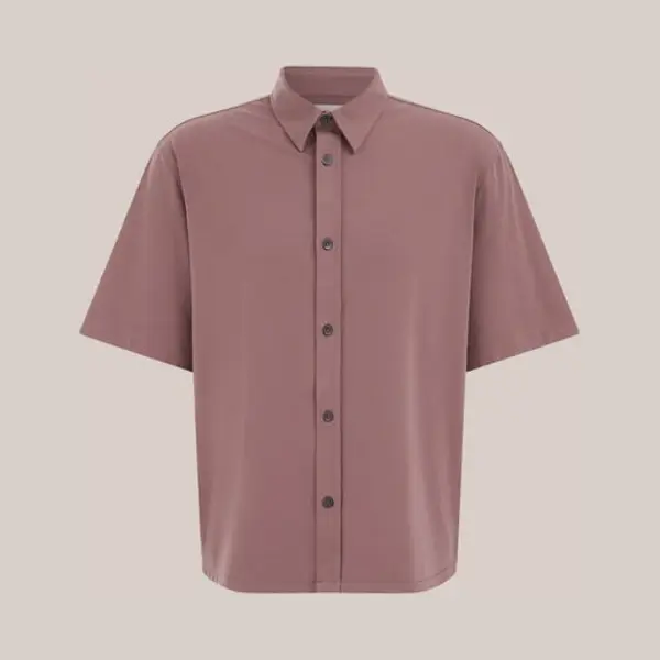 We Fashion Heren Regular Fit Jersey Overhemd thumbnail