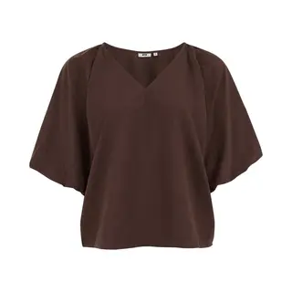 We Fashion Dames Top Met Ballonmouwen - Curve