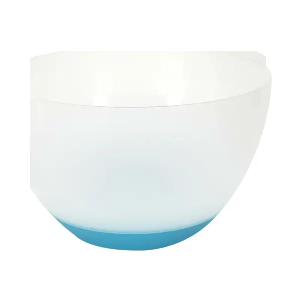 Lily Cook Beslagkom/mengkom - 3 Liter - Kunststof - Transparant/blauw - Schenktuit - Handvat - Keuken - Met Antislip Bodem thumbnail