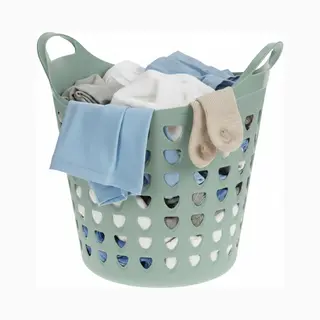 Excellent Houseware Flexibele Wasmand - Groen - 26 Liter - Kunststof - 40 X 41 Cm
