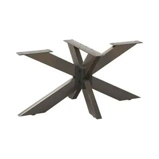 VidaXL Couchtischbein In Spinnenform Naturstahl 98x58x(42-43) Cm Stahl
