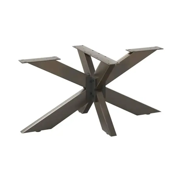 VidaXL Couchtischbein In Spinnenform Naturstahl 98x58x(42-43) Cm Stahl thumbnail