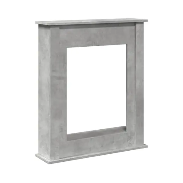 VidaXL Kaminumrandung Betongrau 75x20x87, 5 Cm Holzwerkstoff thumbnail