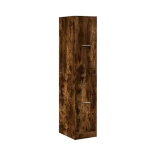 VidaXL Apothekerskast 30x41x144, 5 Cm Bewerkt Hout Gerookt Eikenkleurig