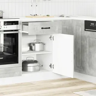VidaXL Küchenunterschrank Kalmar Betongrau Holzwerkstoff