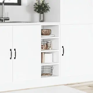VidaXL Unterschrank Riga Weiß 30x44, 5x81, 5 Cm Holzwerkstoff, Küchenschrank, Gastronomieschrank, Gastro Möbel, Küchenmöbel, Aufbewahrungsschrank