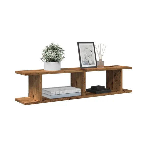 VidaXL Wandregale 2 Stk. Altholz-Optik 90x18x20 Cm Holzwerkstoff thumbnail