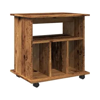 Vidaxl - Rollcontainer Altholz-optik 60x45x60 Cm Holzwerkstoff