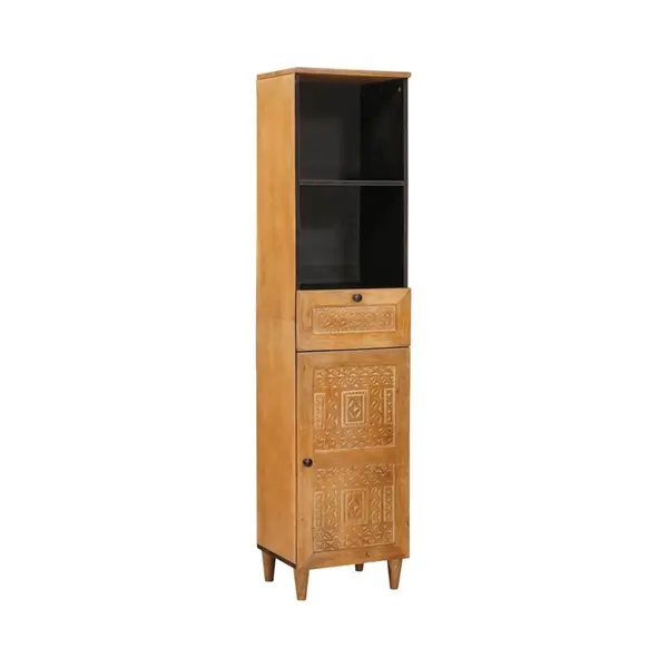 VidaXL Badezimmerschrank Hellbraun 38 X 33 X 160 Cm Holzwerkstoff thumbnail