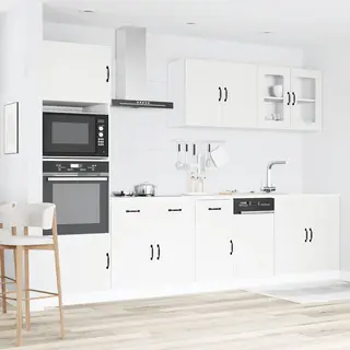VidaXL 7-tlg. Küchenschrank-Set Kalmar Weiß Holzwerkstoff