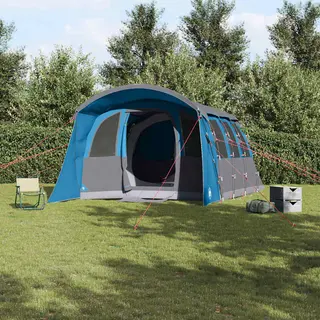 VidaXL Familienzelt Mit Dach Blau Und Grau 576 X 325 X 213 Cm