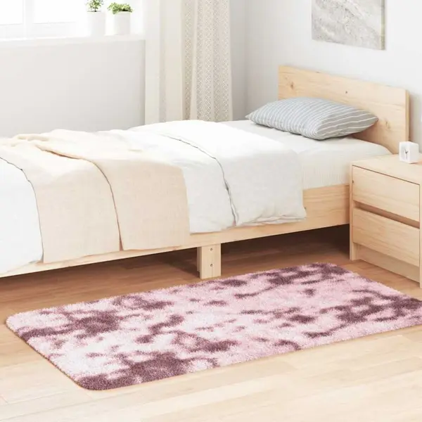 VidaXL Teppich Shaggy Hochflor Navarra Altrosa 80x150 Cm Polyester thumbnail
