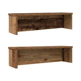 VidaXL Küchenregale Stapelbar 2 Stk. Altholz-Optik 50x15x16 Cm