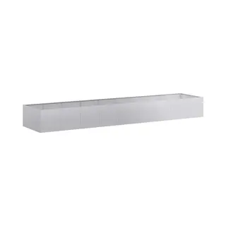 Planter 360x80x40 Cm Galvanised Steel Vidaxl
