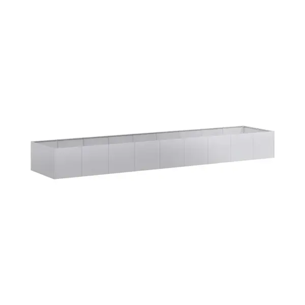 Planter 360x80x40 Cm Galvanised Steel Vidaxl thumbnail