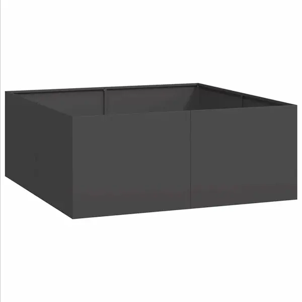Pflanzkübel Schwarz 100x100x40 Cm Stahl Vidaxl thumbnail