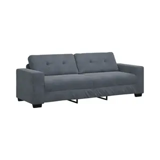 3-sitzer-sofa Dunkelgrau 180 Cm Samt Vidaxl