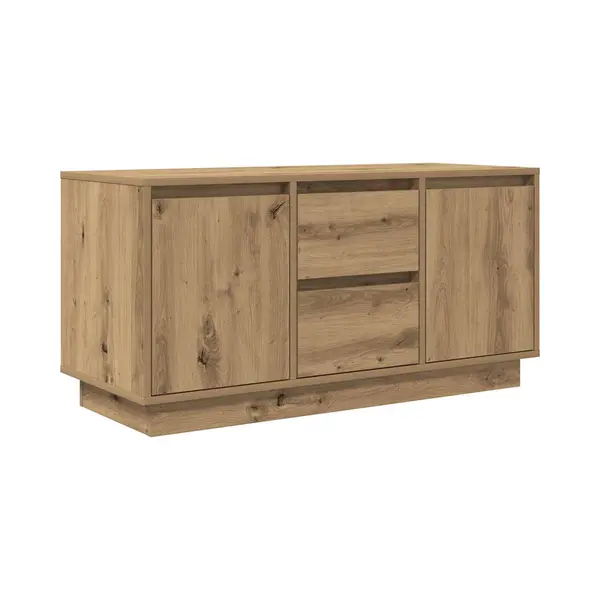 Vidaxl - Tv-schrank Mit Led-leuchten Artisan-eiche 100x41x50 Cm thumbnail