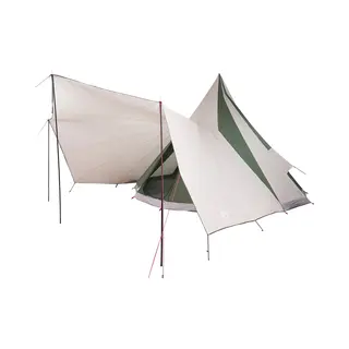 VidaXL Tipi Zelt Mit Dach Mit Speicher Grün 510 X 690 X 330 Cm Taft