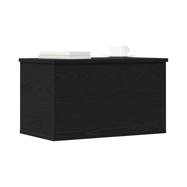 VidaXL Storage Box Black Oak 60 X 35 X 35 Cm Engineered Wood, Modern Storage Box, Rectangular Organizer, Clutter-Free Solution, Ample Space, Utility thumbnail