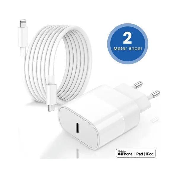 Golden Sound 35W Snellader - Oplader Voor IPhone En IPad - Mfi Gecertificeerd - Wit thumbnail
