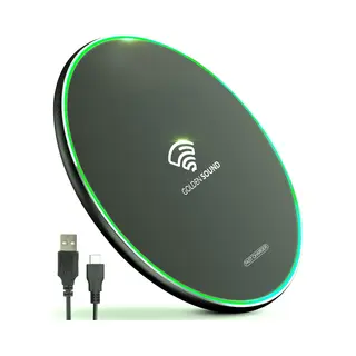 Golden Sound Draadloze Oplader - Qi Snellader - Inclusief Kabel - Geschikt Voor 13 Of Hoger