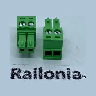 Railonia 1x Stekkerklem 2 Polig Z21 Voor Roco En Fleischmann - Vergelijkbaar Met Refr. 96321