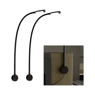 Nolt Leeslamp Voor In Bed - Nachtlampje Dimbaar - 2 Bedlampjes - Bedlamp Slaapkamer - Leeslampjes Hoofdbord - Leeslampje Volwassenen