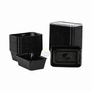 Kurtt - 100 Stuks, 750ml, Meal Prep Bakjes, Maaltijdbakjes, 1-voudig, Magnetronbakjes, Vershoudbakje, Herbruikbaar Plastic Bakje - Magnetronbestendig,