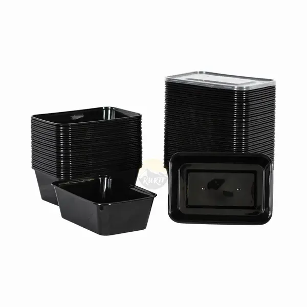 Kurtt - 100 Stuks, 750ml, Meal Prep Bakjes, Maaltijdbakjes, 1-voudig, Magnetronbakjes, Vershoudbakje, Herbruikbaar Plastic Bakje - Magnetronbestendig, thumbnail