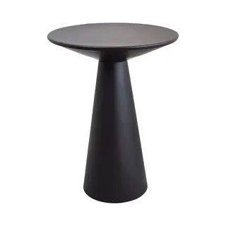 LOFT42 Bijzettafel Ferry Trompetvoet - Metaal - Zwart - 60x44