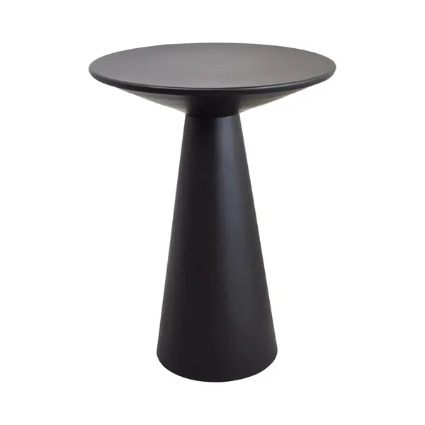 LOFT42 Bijzettafel Ferry Trompetvoet - Metaal - Zwart - 60x44 thumbnail