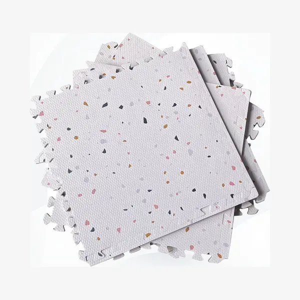 WoonWonder Baby Speelmat Foam – Speelmat Baby & Speelkleed – Zachte Vloertegels – 120 X 180 Cm – Terrazzo thumbnail