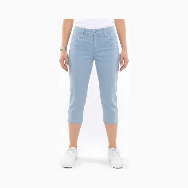 Red Button Sissy Capri Fancy Chambray thumbnail