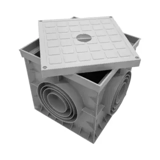 Inspectieput 300x300x300 Mm Met Deksel - Velvalux Panoboxpro - Kunststof Controleput / Revisieput