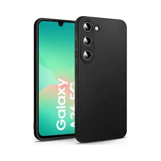 Lennexo Zwart Hoesje Geschikt Voor Samsung Galaxy A26 - Zwarte Siliconen Hoesje - Tpu Back Cover Hoes - Zwart