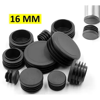 Actie4you® - Ronde Insteekdoppen – Meubeldop – Inslagdop – Stoelpoot Doppen -Ø 16 Mm - Kunststof - Zwart - 4 Stuks