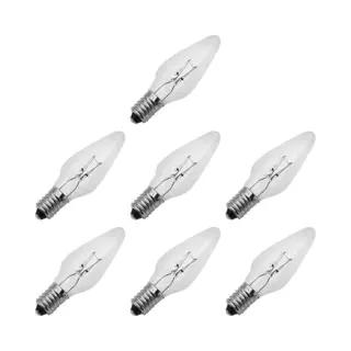 Oe Lightning Reserve Kerstlampjes E10 - 7 Stuks - Wolfraam - 24V/3W - Warm Wit Licht - 2200K - 13 Lumen - Dimbaar - Helder - Klassiek Model