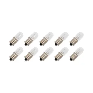 Oe Lightning Signaallamp Ba9s 130V 2.6W - 20 MAh - 10 Stuks - T10 Gloeilamp Ø10mm - 28mm - 2500K - Dimbaar