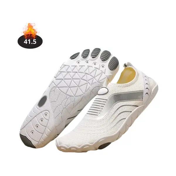 Nivard Waterschoenen Voor Kinderen & Volwassenen - Aqua Shoes - Aquaschoenen - Afzwemschoenen - Zwemles Schoenen - Wit - 41.5 thumbnail