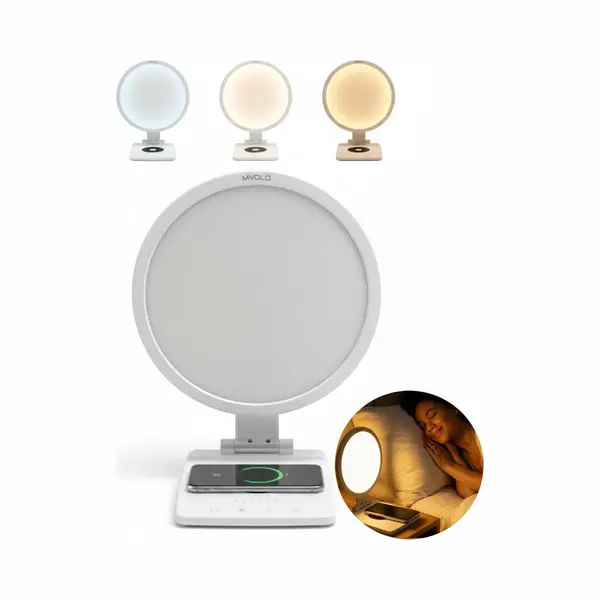 Mvolo® Lucent Charger - Zonlicht - Daglichtlamp - 10.000 Lux - Draadloos Opladen - Uv-vrije Lichttherapielamp thumbnail