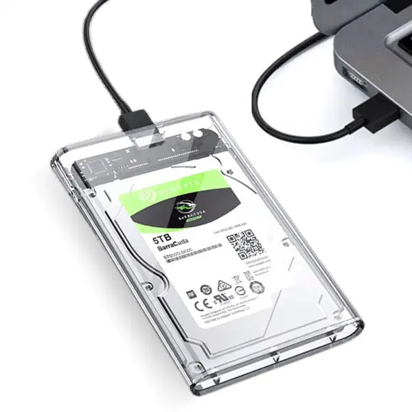 Sterla Externe 2.5" Hdd / Ssd Behuizing – Compacte Opslagoplossing Met Sata Iii En Usb 3.0 Aansluiting - Transparant thumbnail
